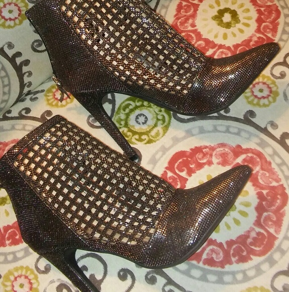 cute night out black sparkly heels - Picture 1 of 1